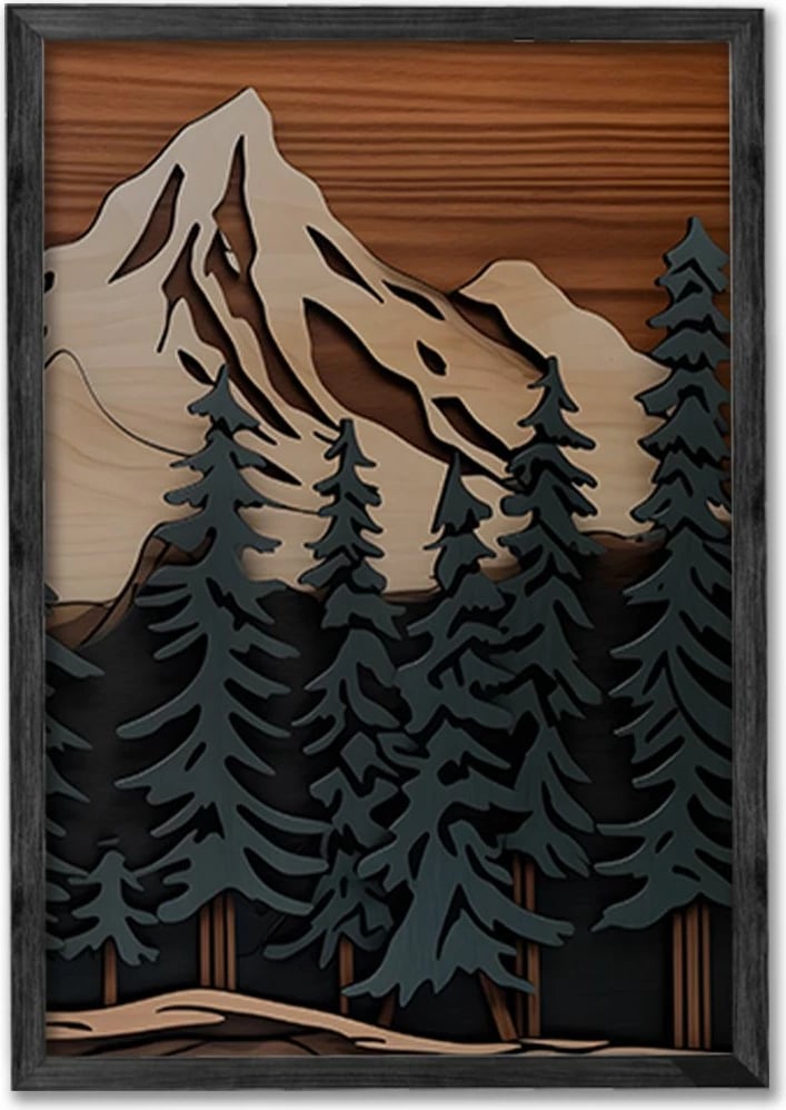 Set pikturash dekorative me kornizë (3 copë), Wallity, Ersy3Syhcrv41