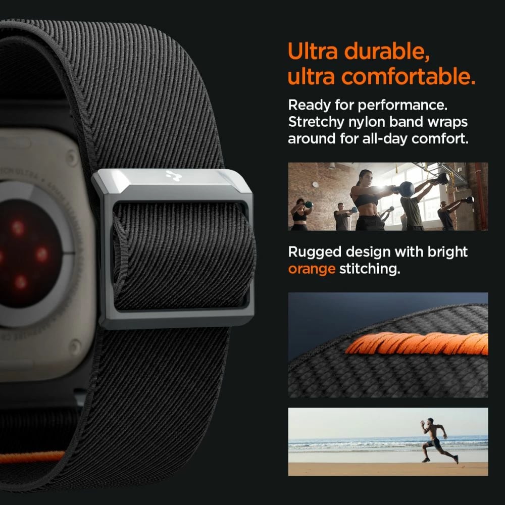 Mbështjellës Spigen Lite Fit Pro me rrip për Apple Watch Ultra 1/2 (49mm), Matte Black