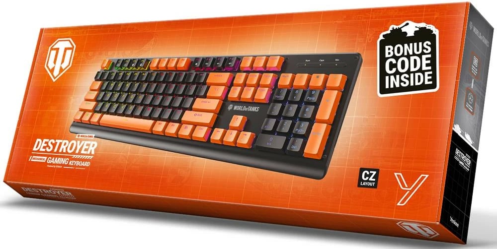 Tastierë Gaming Yenkee YKB WT300US DESTROYER (Metal Alloy, USB, Outemu Red)