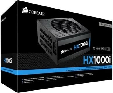 Kasë energjie Corsair HX1000i, 1000W, 80 PLUS Platinum, Modular, E zezë