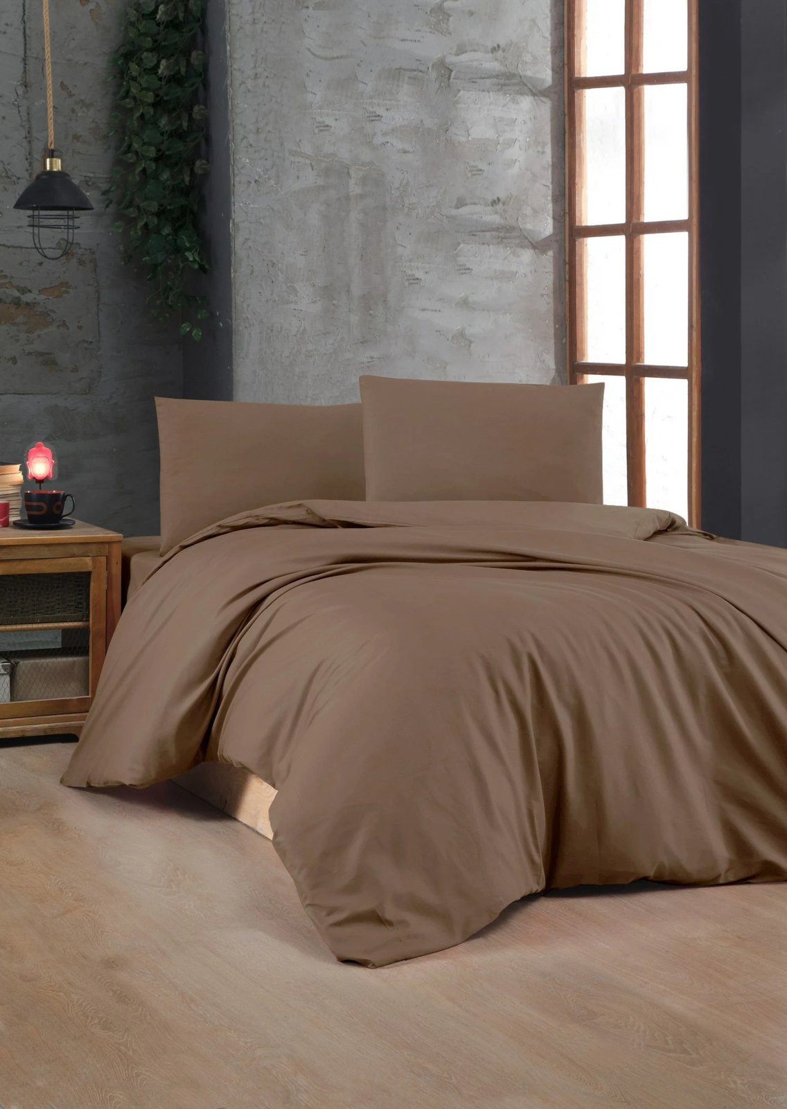 Set mbulesë për jorgan King, ngjyrë kafe, L'essentiel Set mbulesë për jorgan King, ngjyrë kafe, L'essentiel