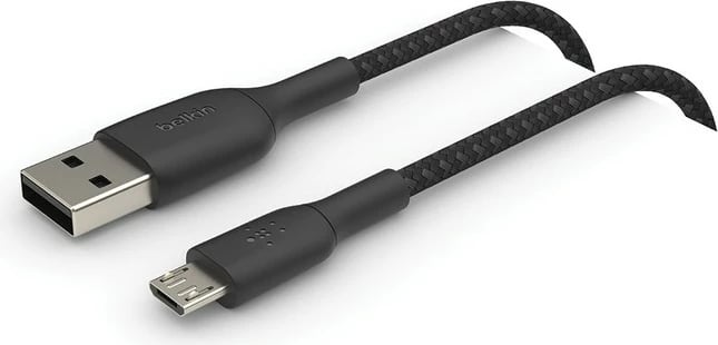 Kabëll Belkin CAB007bt1MBK, 1 m, USB A në Micro-USB A, e zezë