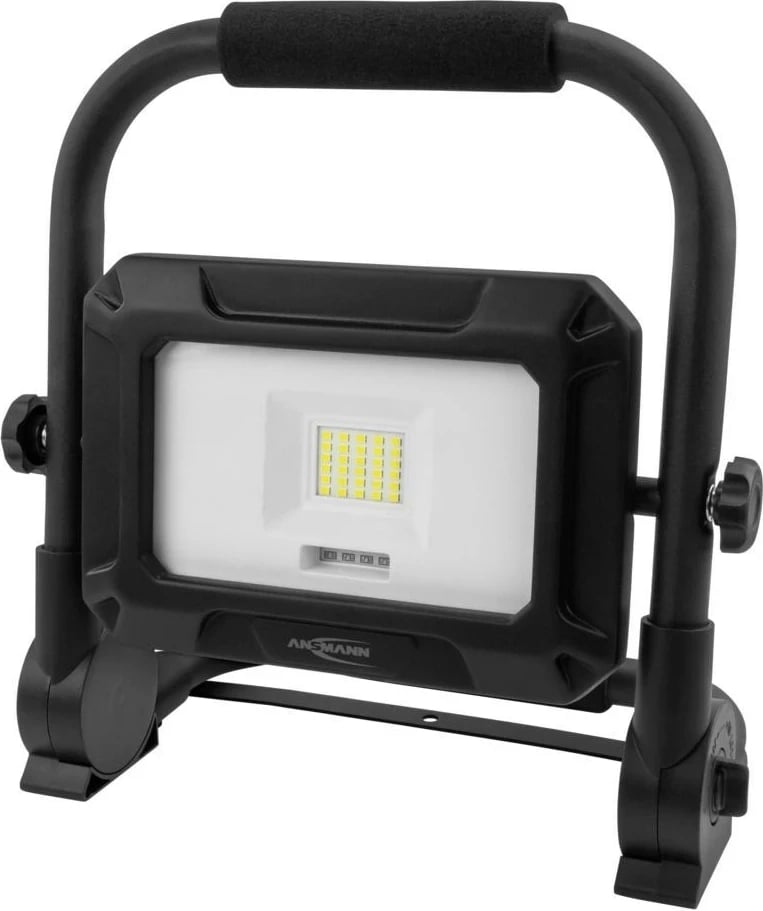 Llambë portabile ANSMANN FL20W-R, LED 20W, 4400 mAh, Alumini, e zezë