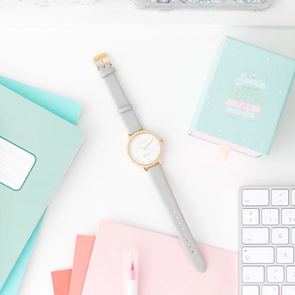 Orë dore MR WONDERFUL WR20400, e bardhë me rrip gri