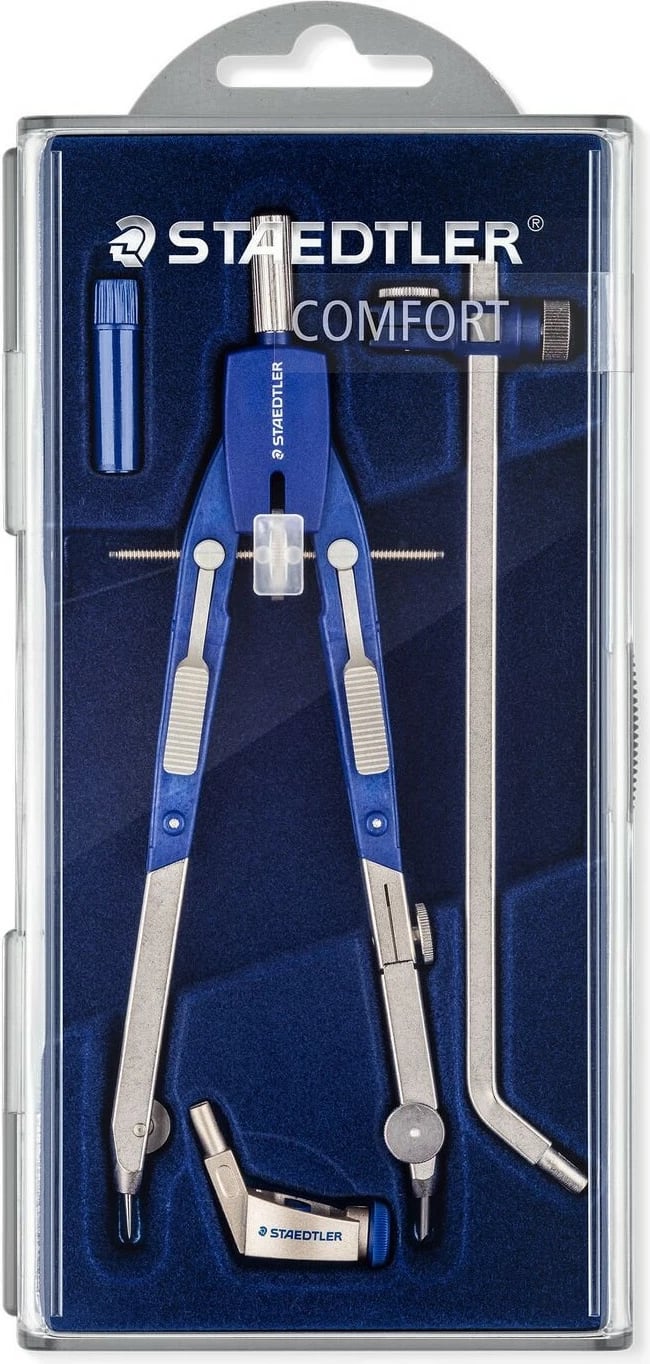 Kompas STAEDTLER Mars comfort 552, 170mm, kaltër/argjendtë