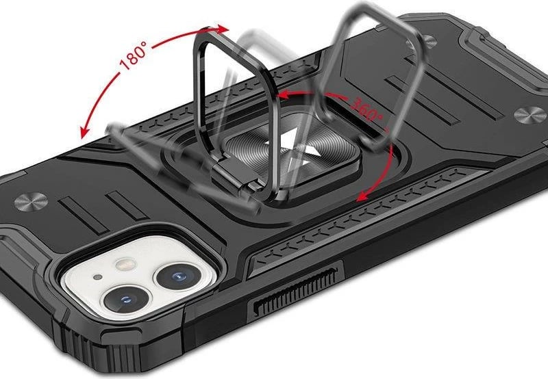 Mbështjellës Wozinsky Ring Armor për iPhone 14, i zi