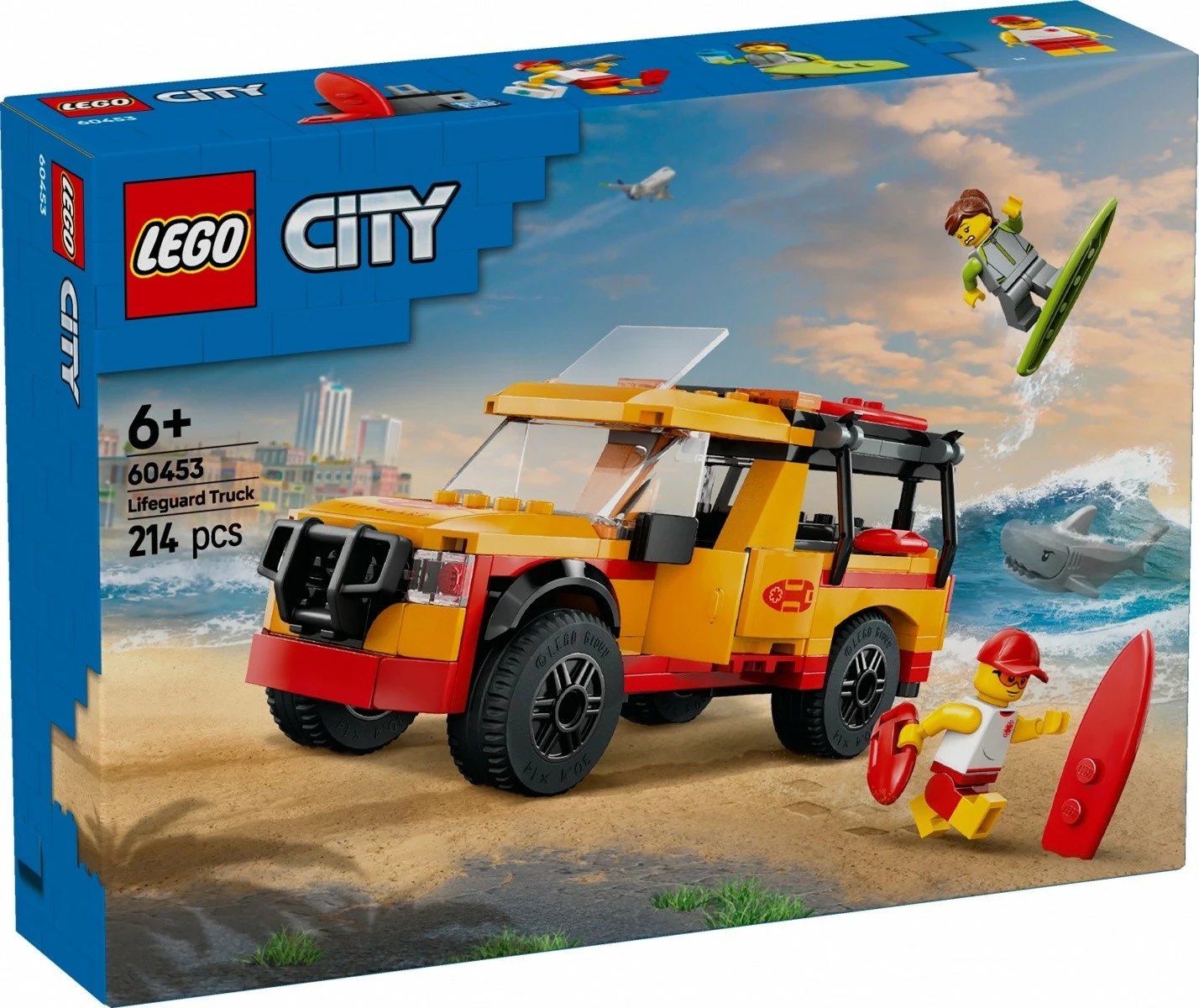 Set ndërtimi LEGO City 60453 Beach Rescue Van, 214 pjesë, plastikë