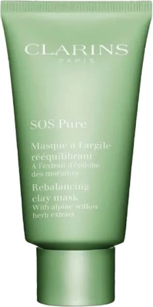 Maskë balte për fytyrë Clarins SOS Pure, unisex, 75ml