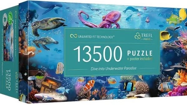 Puzzle Trefl 13500 copë, Dive into Underwater Paradise