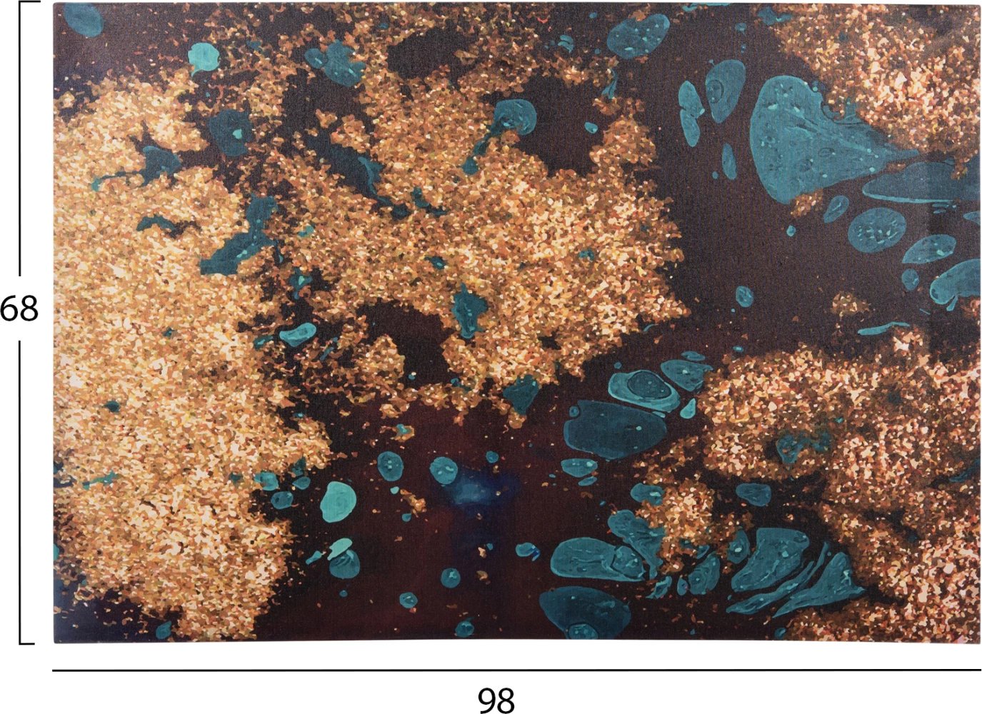 Pikturë muri GOBI, kanavacë e printuar, 98x2.5x68cm