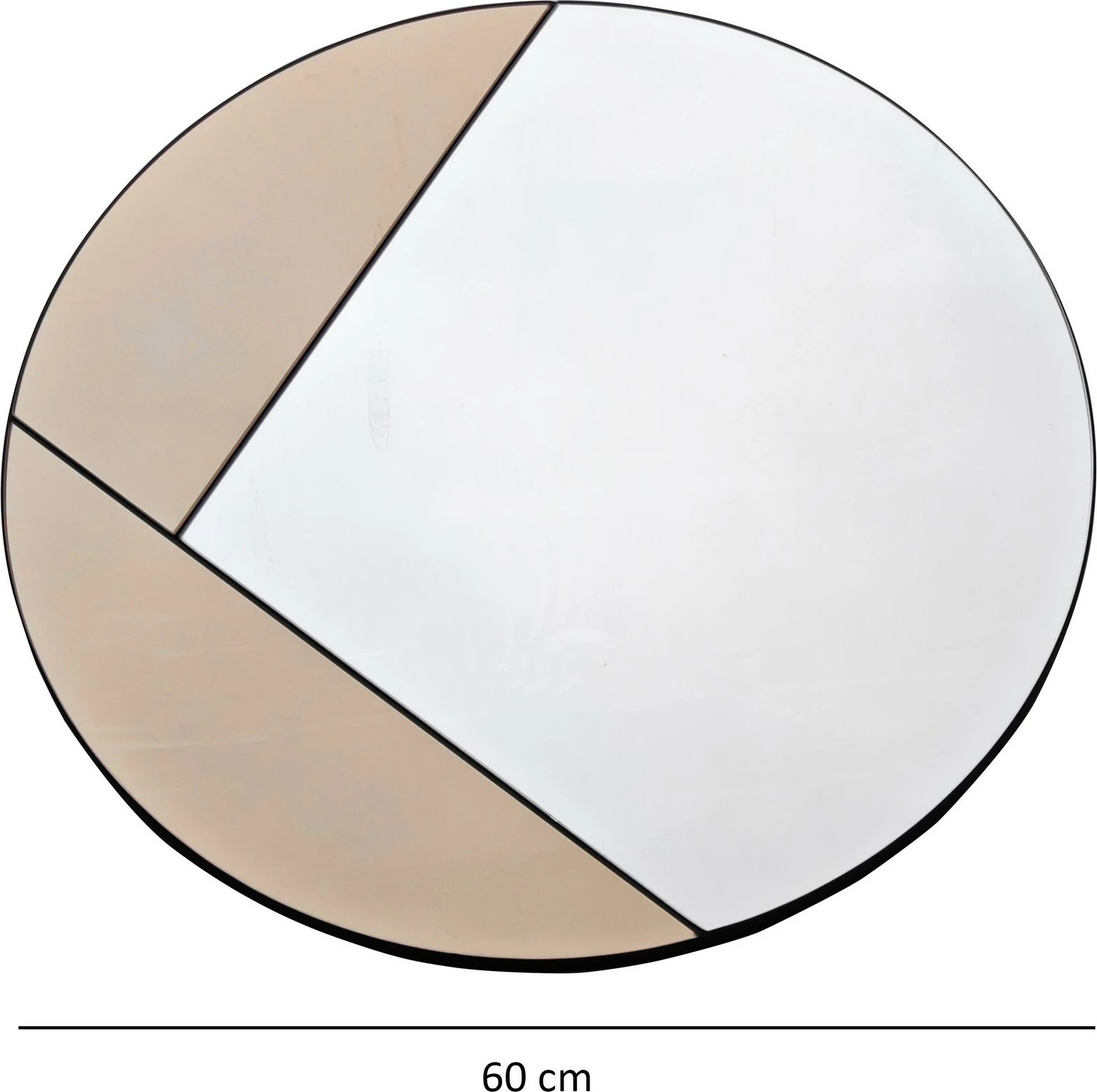 Pasqyrë dekorative Skye Decor, bronzi, Cicero, 60x60cm