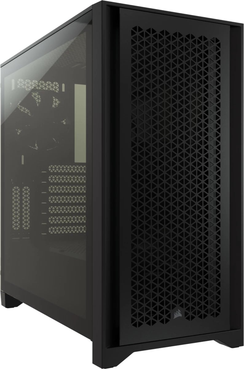 Kasë Corsair 4000D Airflow CC-9011200-WW, ATX mid-tower, xham i temperuar, rrjetë ajrimi për performancë, e zezë