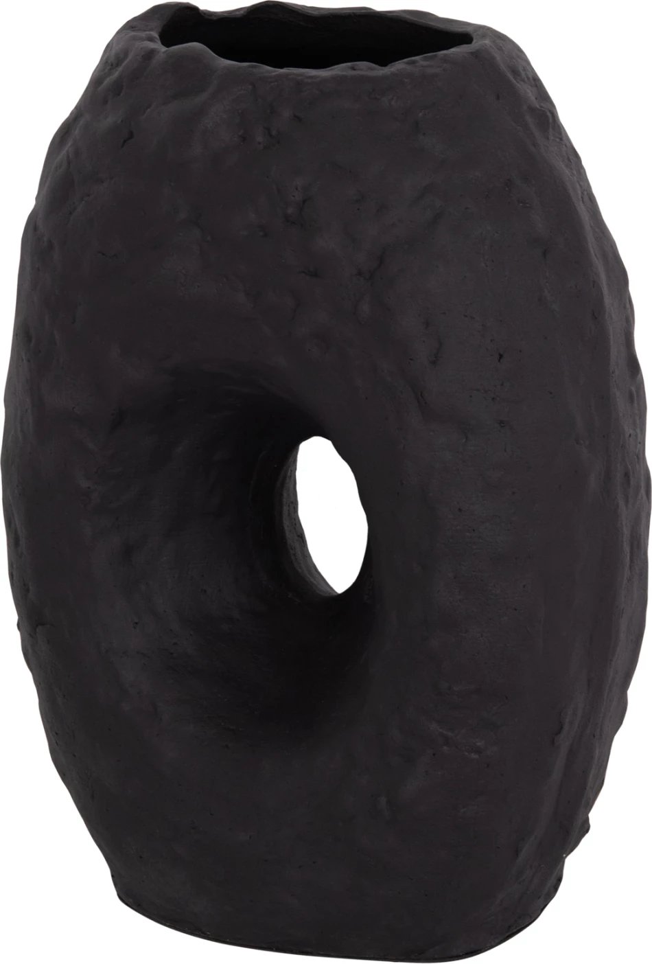 Vazo dekorative tavoline NAMENTIS, terrakotë, ngjyrë e zezë, FH4673.01L, 26.5x16x36.5cm