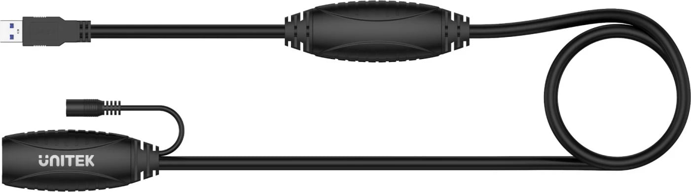 Kabllo USB Unitek, 15m, e zezë 