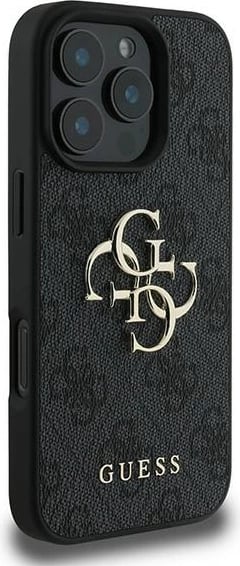 Mbështjellës Guess 4G Big Logo për iPhone 16 Pro, 6.3", i zi