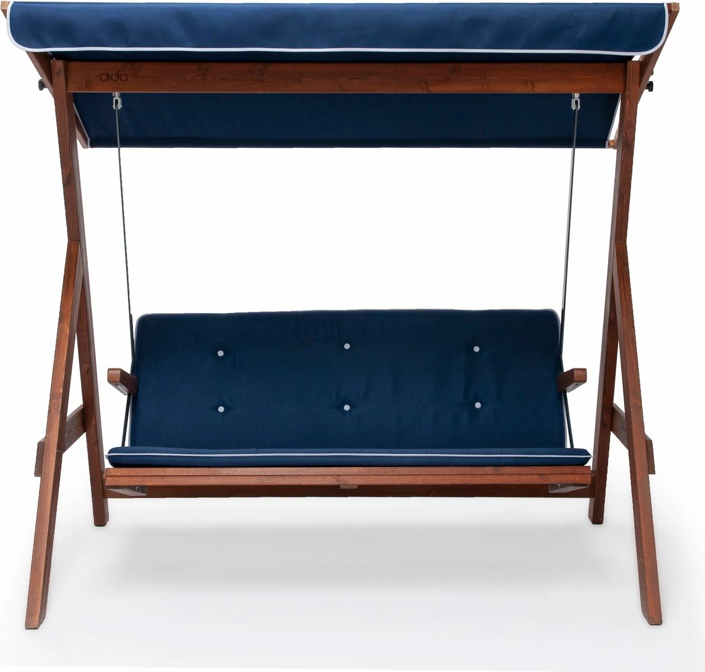 Karrige lëkundëse treshe për kopsht, ngjyrë navy blue, Skye Decor Roma 2002