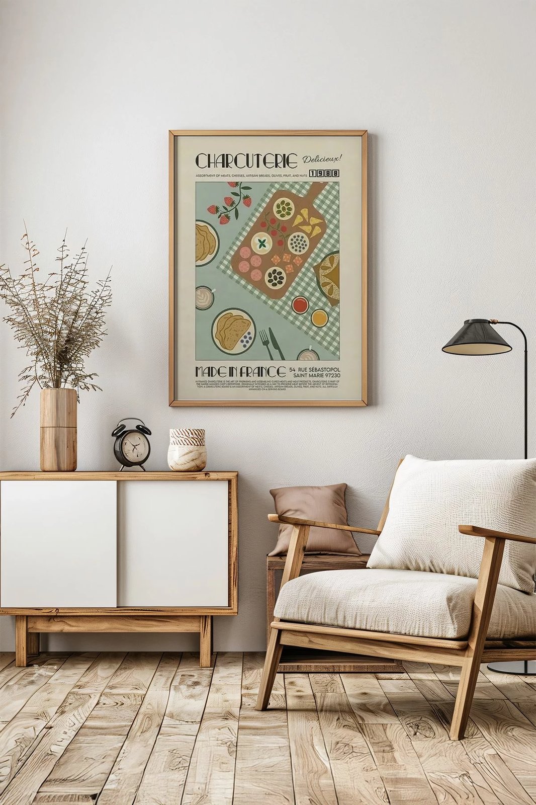 Pikturë dekorative me kornizë, shumëngjyrëshe, Ersy1Ham30