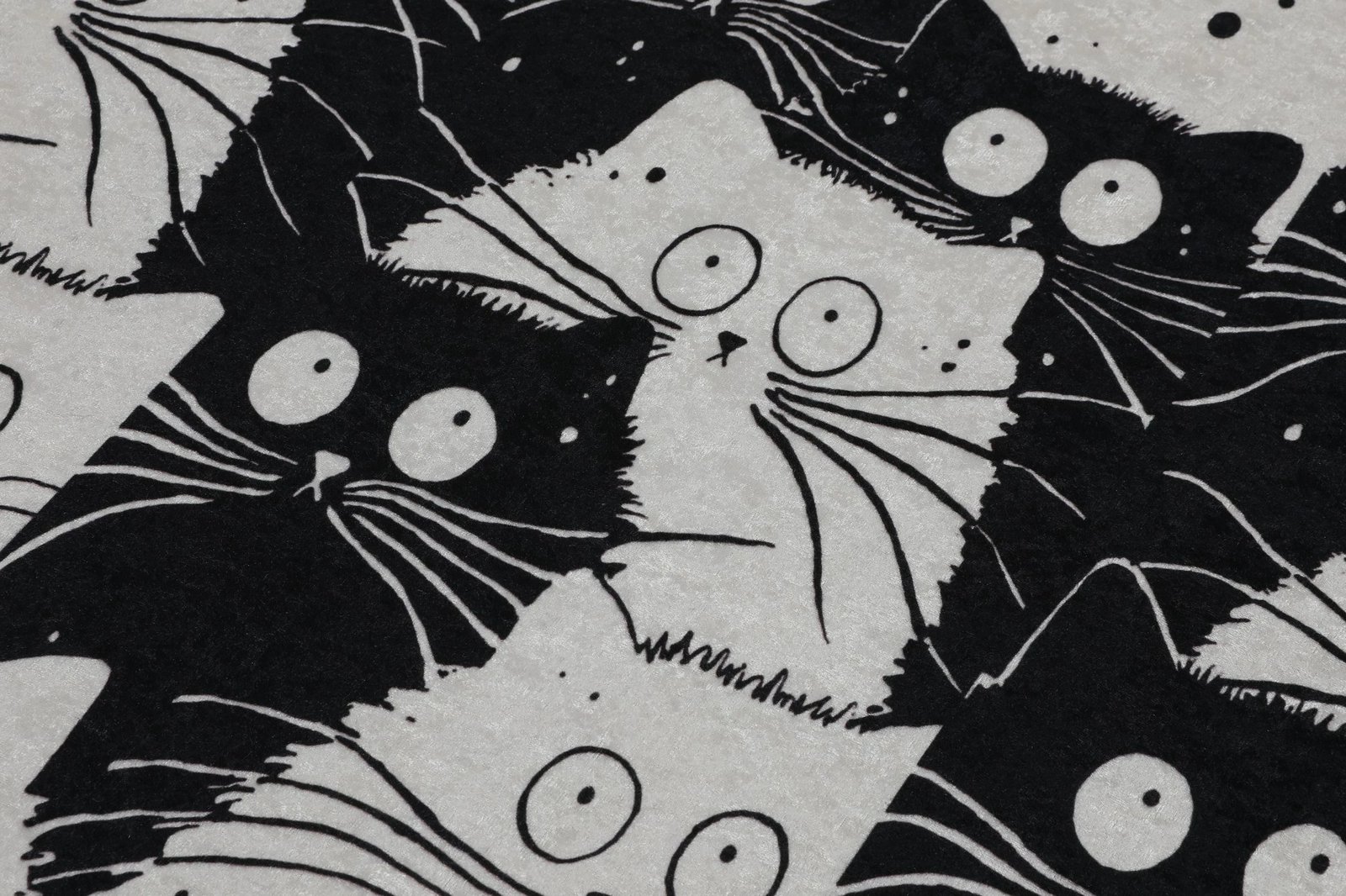 Set tapetash për banjo (2 copë), Mijölnir, me mace të bardha