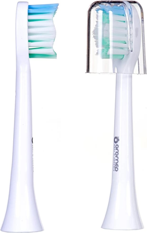 Kokë zëvendësuese Oromed ORO-SONIC për furçë elektrike dhëmbësh, e bardhë 