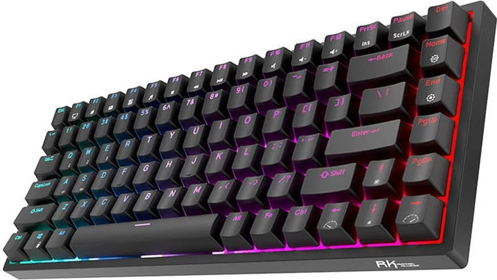 Tastierë mekanike Royal Kludge RK84, RGB, Red switch, e zezë