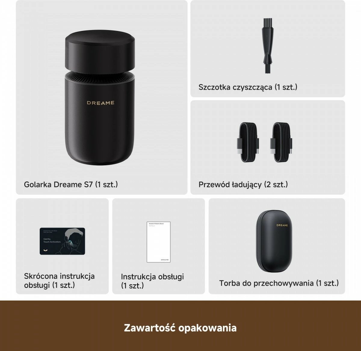 Makinë rroje Dreame S7, jetë baterie 90 min, karikim 90 min, për meshkuj, e zezë