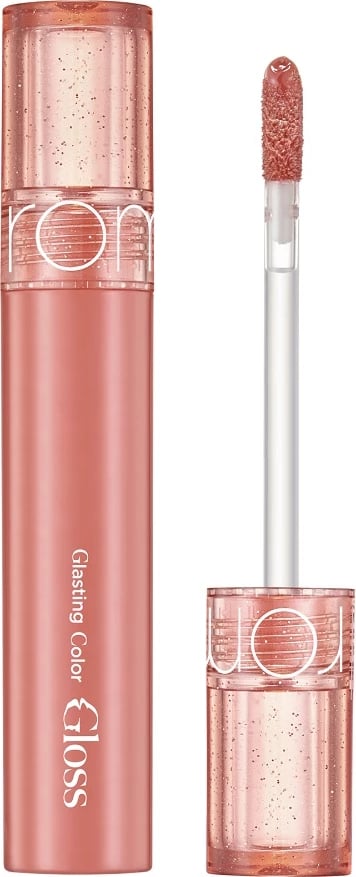Gloss për buzë Rom&nd Glasting Color Gloss 09 Peach Sparkle për femra, 4g