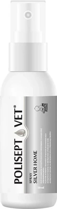 Sprej për plagë JM Sante Polisept Vet Silver Home, për qen dhe mace, 50ml