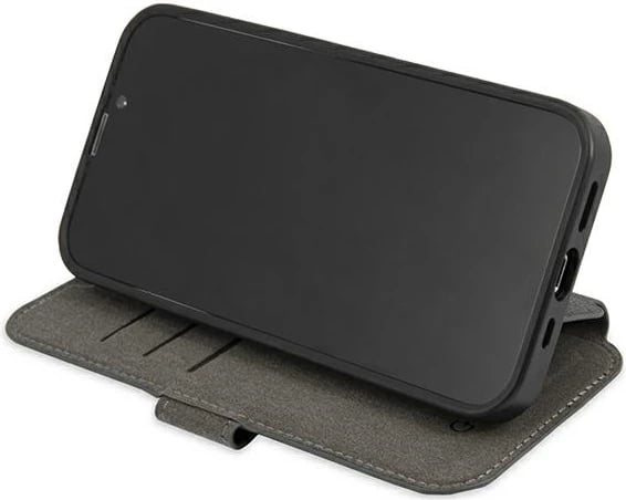 Mbështjellës Guess GUBKP13L4GMGGR për iPhone 13/13 Pro 6.1", gri, me kapak