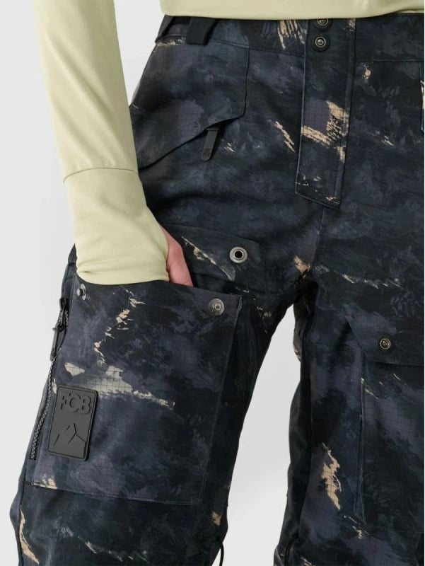 Pantallona snowboardi për femra 4f, të zeza