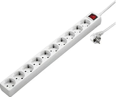 Kabllo vazhduese elektrike Hama, 10-priza, 3 m