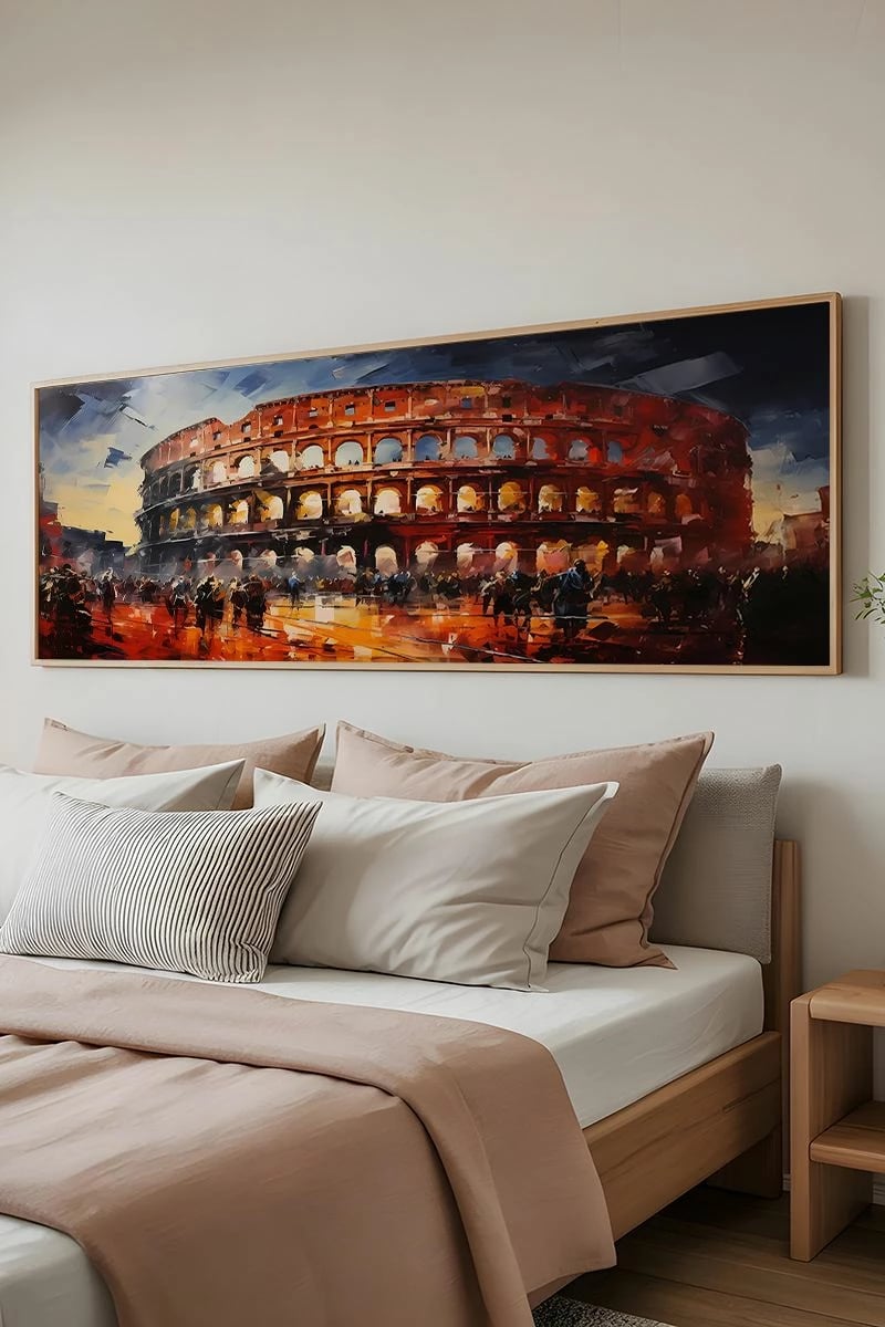 Pikturë dekorative me kornizë, Wallity, Artsmdfyty12-50120, shumëngjyrëshe, 50x120cm