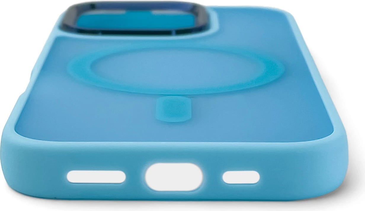 Mbështjellës Hurtel Magnetic Collection MagSafe për iPhone 16 Pro, TPU, kaltër e çelët