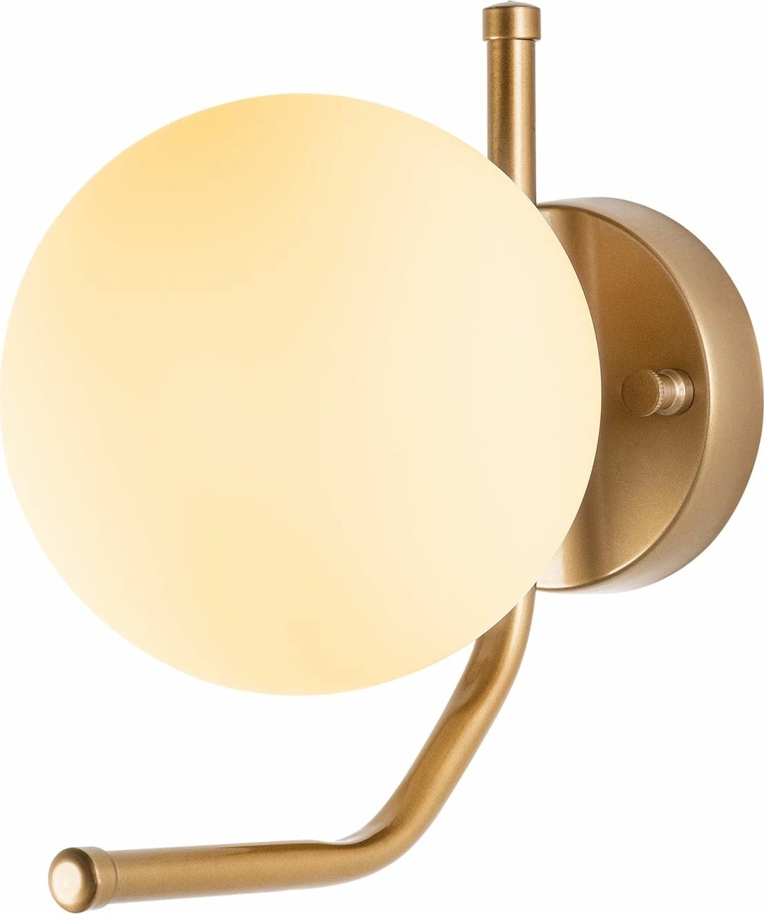 Llambë muri Opviq Faruk, ngjyrë ari dhe e bardhë, 15x22x23 cm