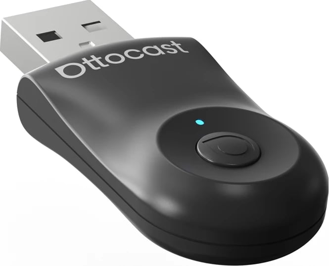 Adapter wireless për makinë Ottocast CA505-T MINI, CarPlay & Android Auto, i zi