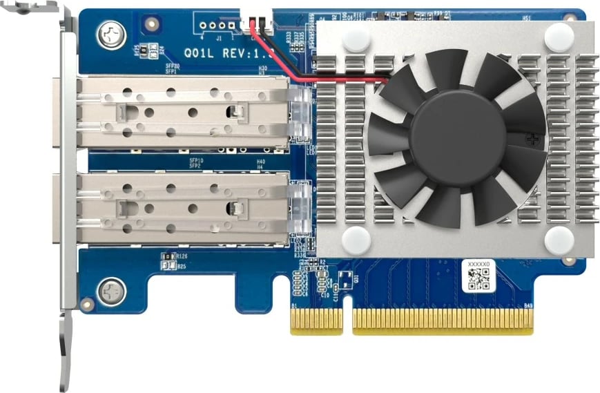 Kartë rrjeti QNAP QXG-10G2SF-NXE, 10GbE, Dual Port, PCIe, me ventilator Kartë rrjeti QNAP QXG-10G2SF-NXE, 10GbE, Dual Port, PCIe, me ventilator