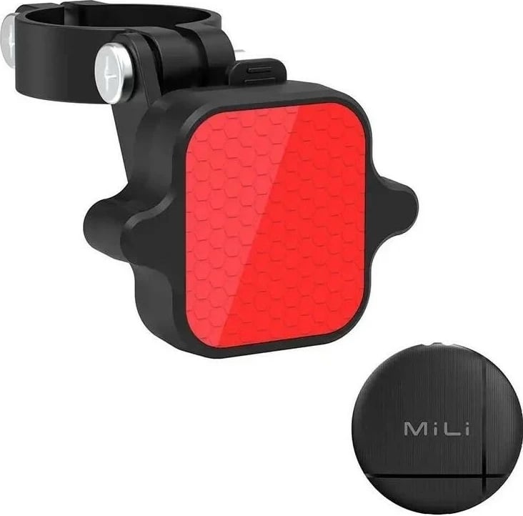 Dritë pasme biçiklete MiLi LiTag APL, locator, e zezë