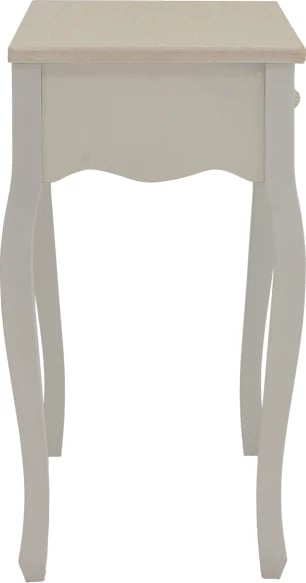 Konsolë Joliene Inart ngjyrë natyrale-antike e bardhë mdf 80x40x75cm