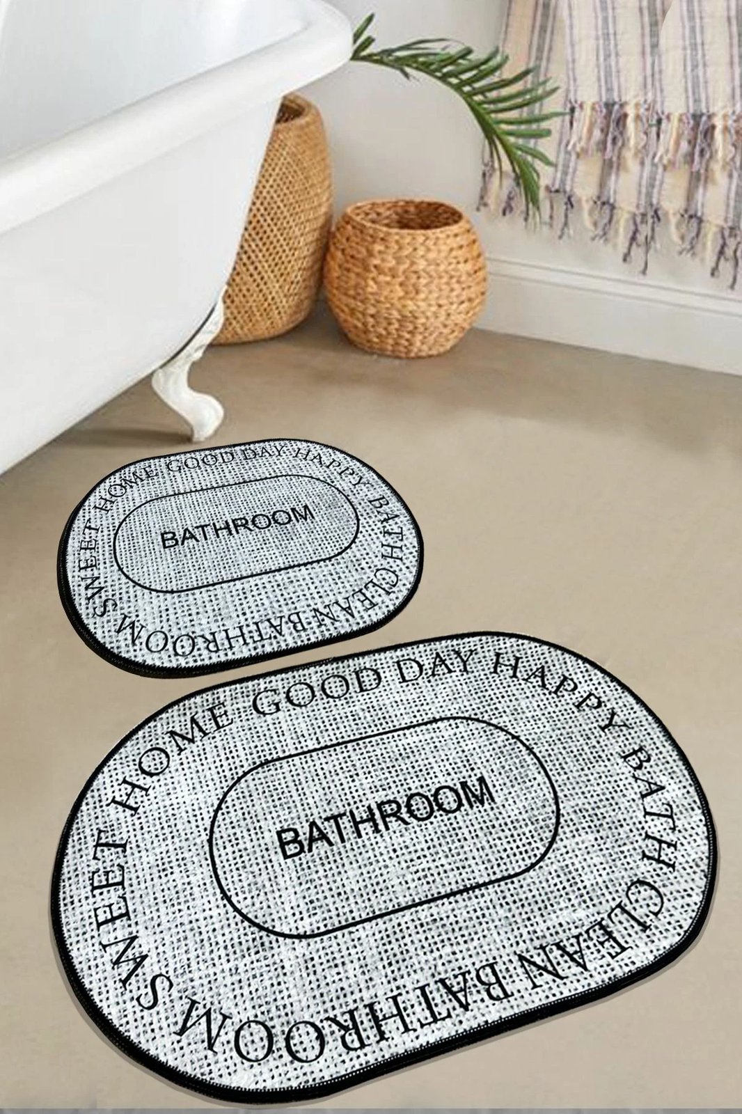 Set tapetash për banjo (2 copë), Mijölnir, Baindos, gri