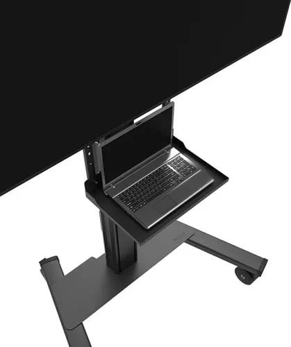 Raft laptopi, Neomounts AV45-500BL, kompatibil VESA 200x200–800x600, për ekrane 43–110", ngarkesë 2.5 kg, i rregullueshëm, zi