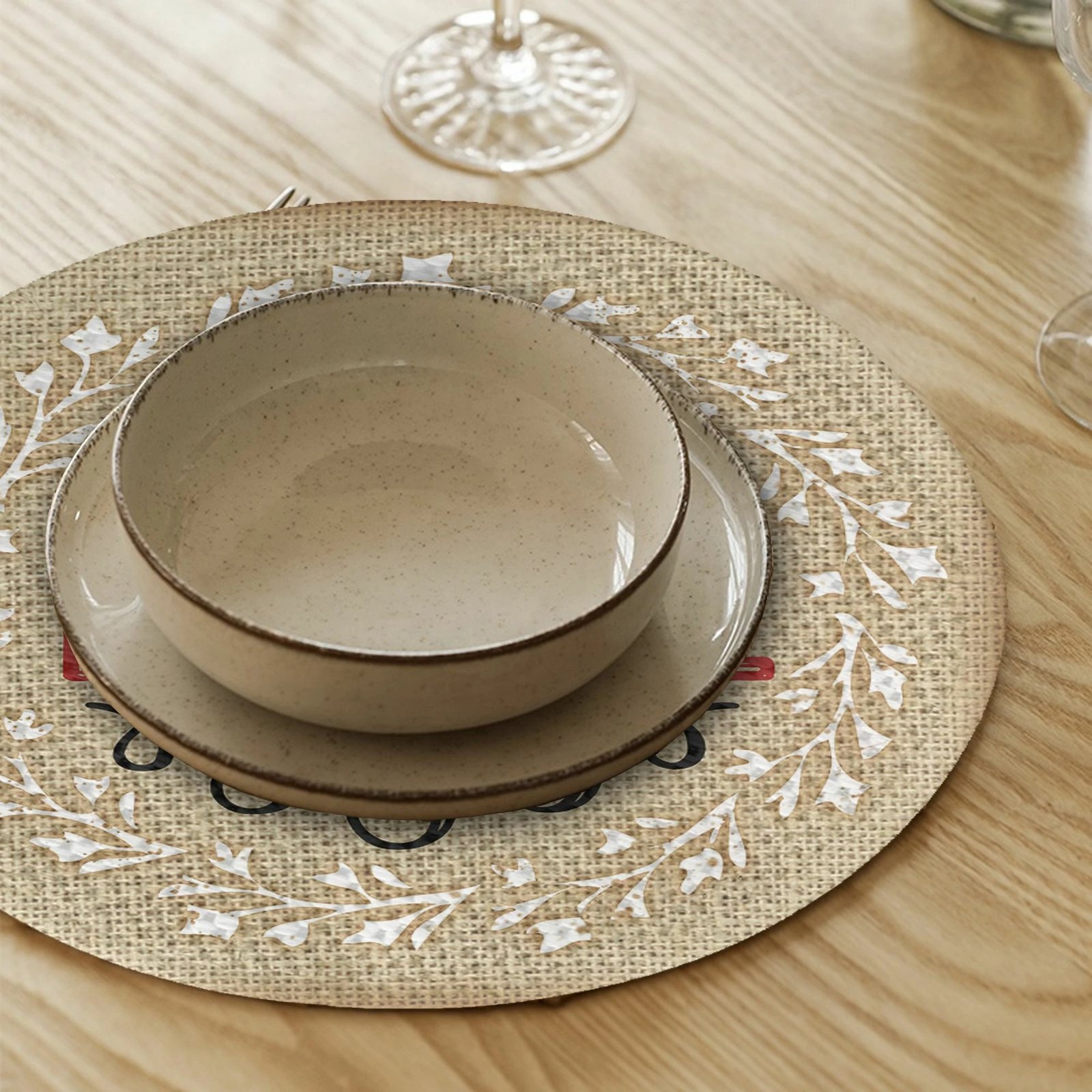 Set nënshtrues tavoline Hermia Concept, shumëngjyrësh, 37cm, 4 copë