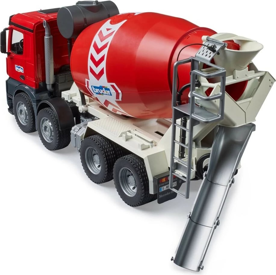 Kamion mikser betoni BRUDER Mercedes Benz Arocs, 1:16, Kuq
