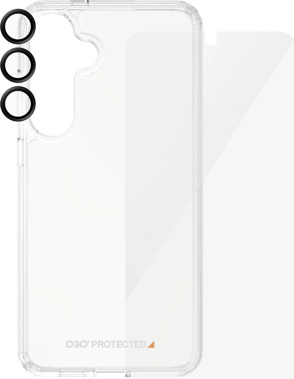 Mbrojtës ekrani PanzerGlass për Samsung Galaxy S24 Plus, set 3-në-1, transparent