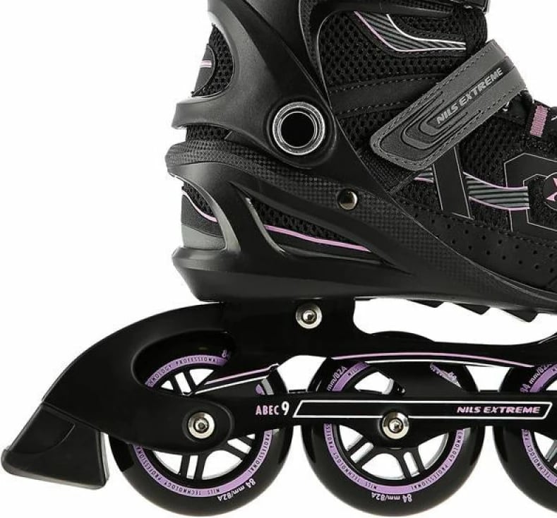 Rollera Nils Extreme unisex, të zeza e të purpurta