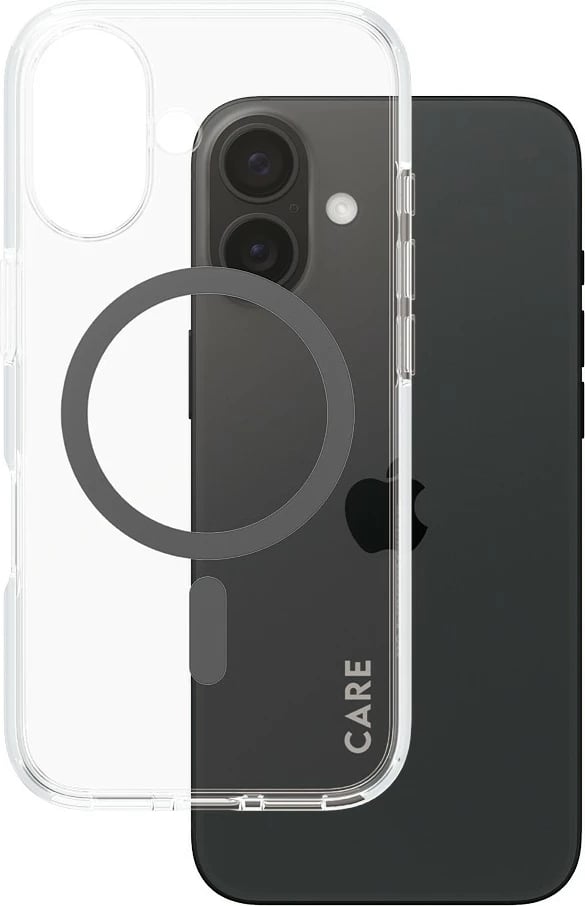 Mbështjellës PanzerGlass CARE Case Flagship MagSAFE për iPhone 16, transparent