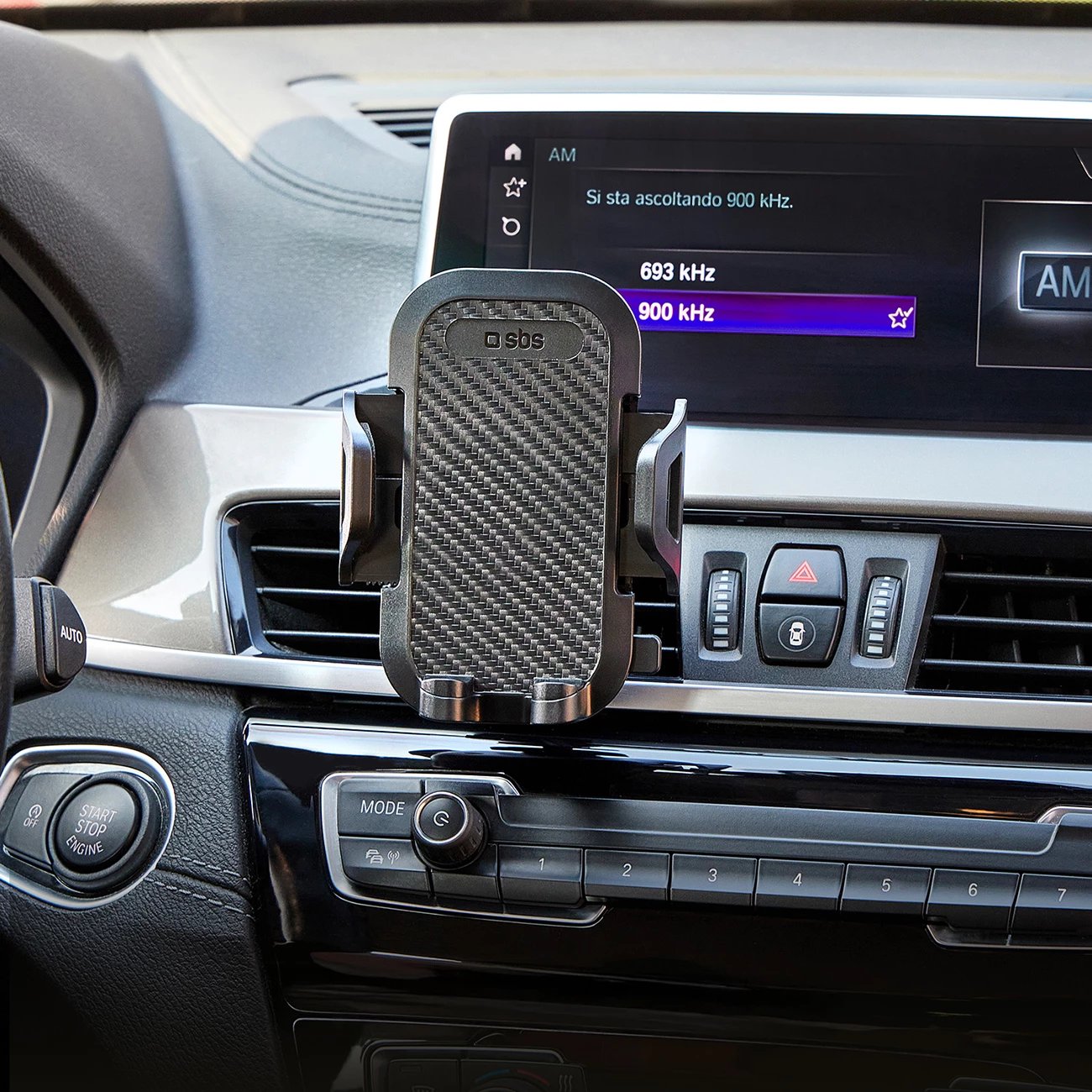 Mbajtës për celular SBS TEHWSUPCLIPSTG për grilë ajri, i zi