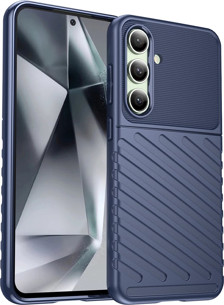 Mbështjellës Hurtel Thunder Case për Samsung Galaxy S24 FE, TPU, Blu
