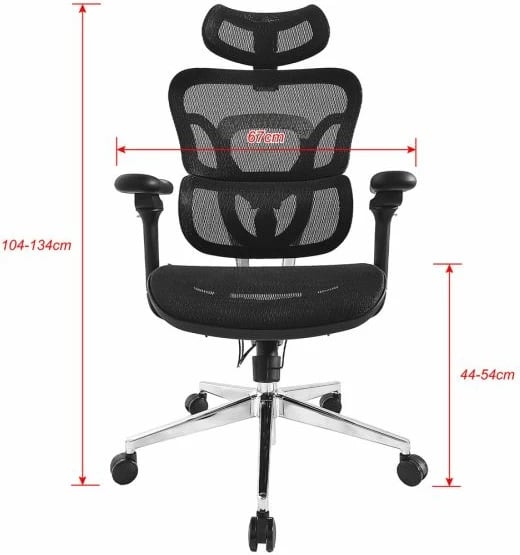 Karrige zyre ergonomike Equip, e zezë