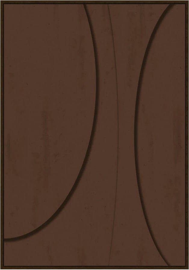 Pikturë dekorative Carnelian, kafe, 80x120x4cm