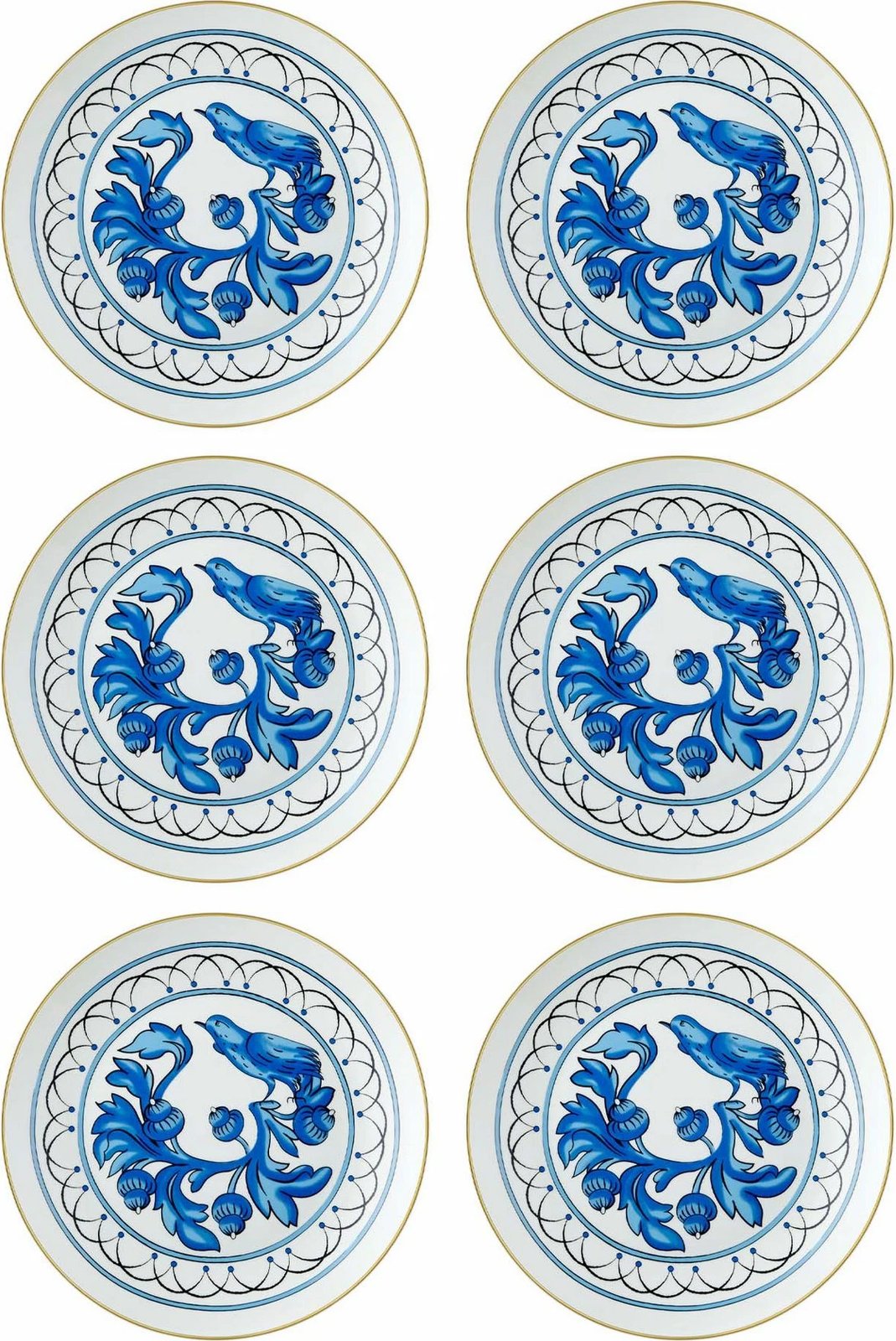 Set pjatash për ëmbëlsira (6 copë), Hermia, DNR0051