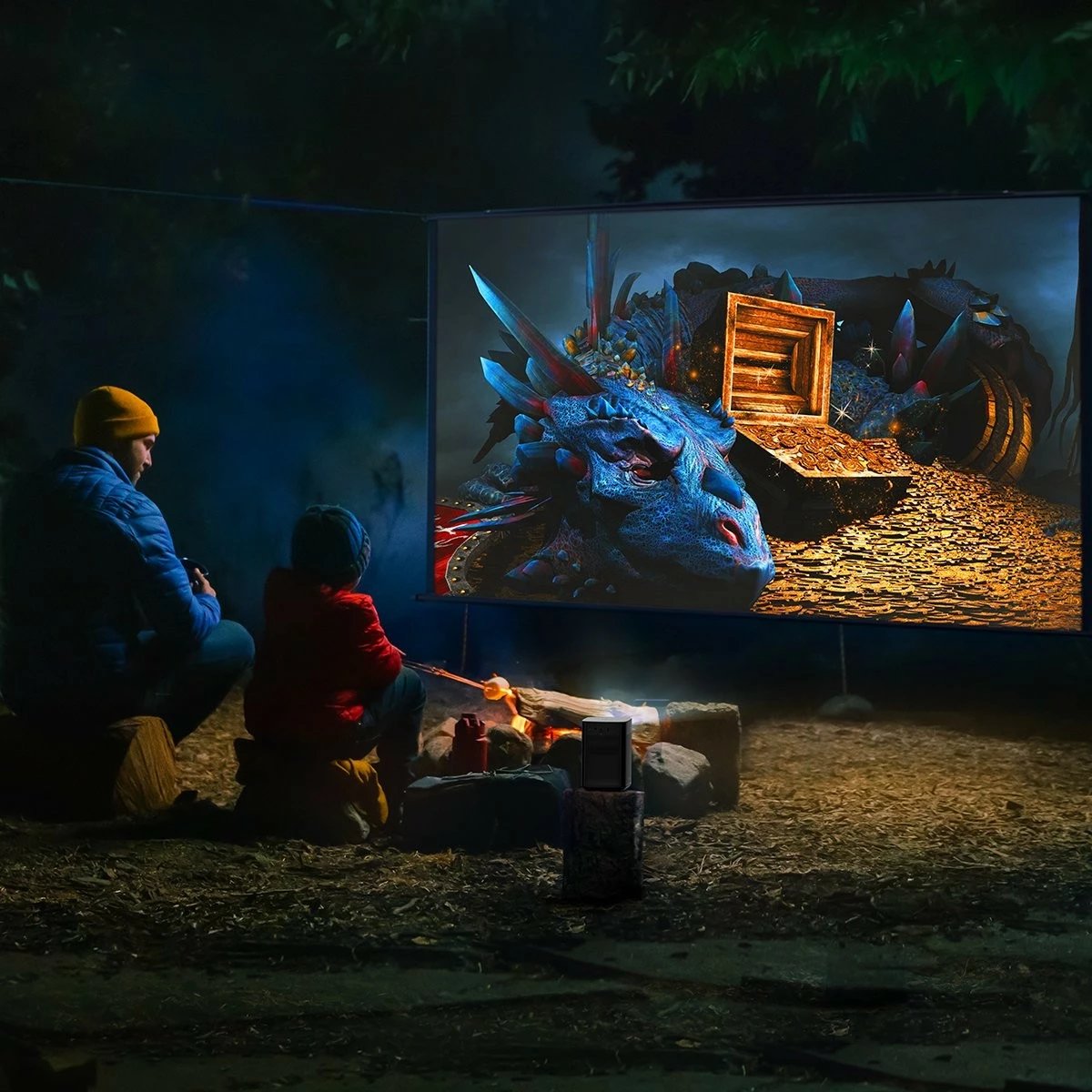 Projektor XGIMI Halo+, DLP, 1080p, 700 ISO lumens, Gri